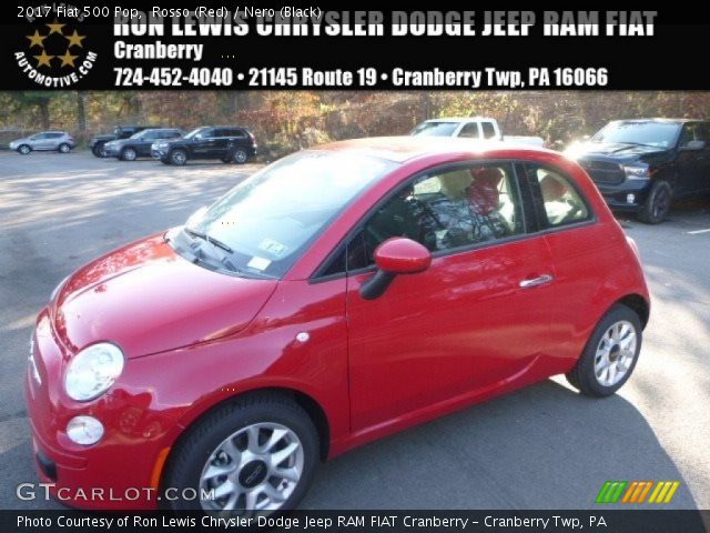 2017 Fiat 500 Pop in Rosso (Red)