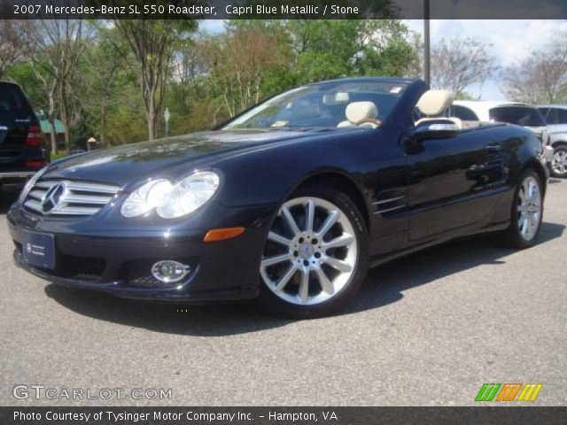 2007 Mercedes-Benz SL 550 Roadster in Capri Blue Metallic