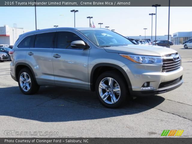 2016 Toyota Highlander Limited Platinum in Creme Brulee Mica