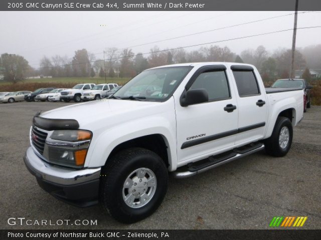 2005 GMC Canyon SLE Crew Cab 4x4 in Summit White