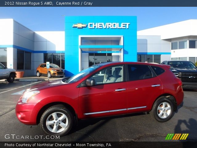 2012 Nissan Rogue S AWD in Cayenne Red