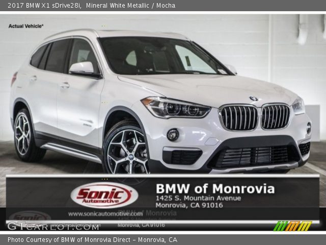 2017 BMW X1 sDrive28i in Mineral White Metallic