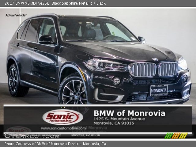 2017 BMW X5 sDrive35i in Black Sapphire Metallic