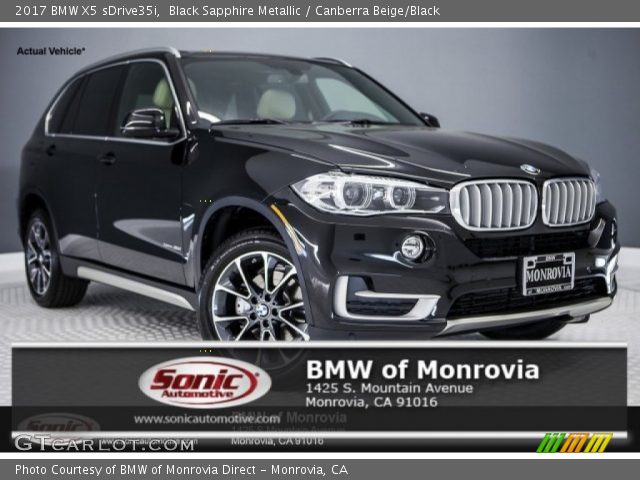 2017 BMW X5 sDrive35i in Black Sapphire Metallic