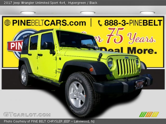 2017 Jeep Wrangler Unlimited Sport 4x4 in Hypergreen