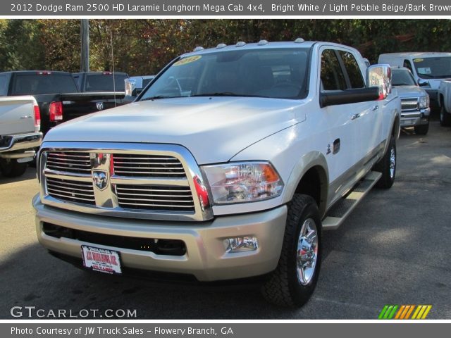 2012 Dodge Ram 2500 HD Laramie Longhorn Mega Cab 4x4 in Bright White