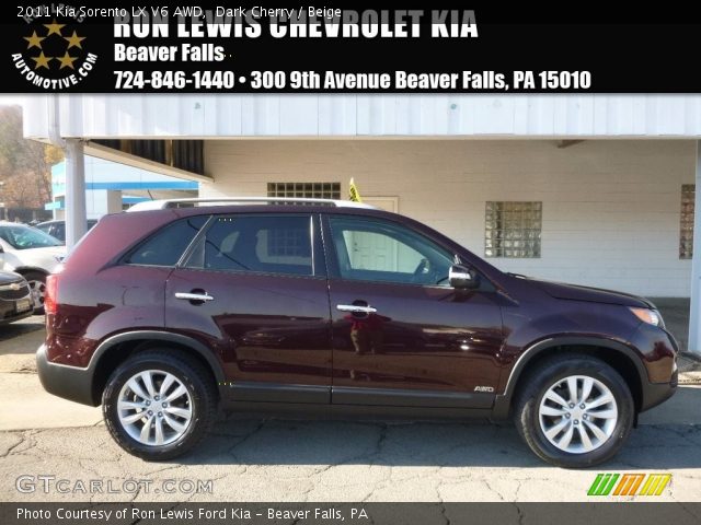 2011 Kia Sorento LX V6 AWD in Dark Cherry
