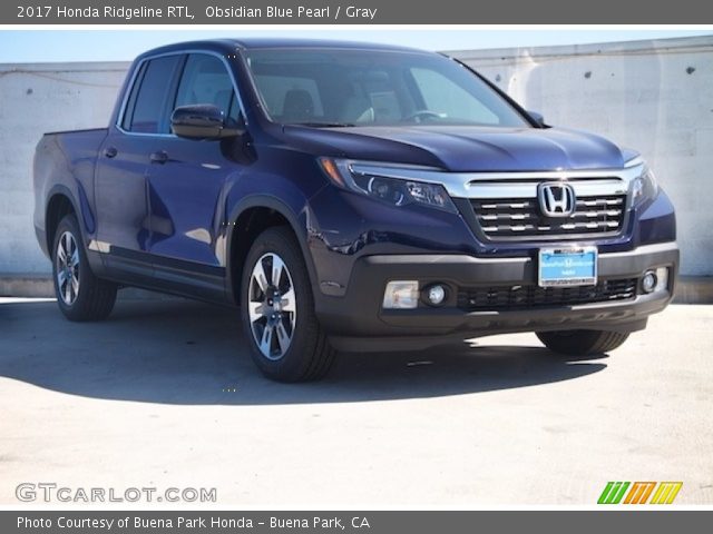 2017 Honda Ridgeline RTL in Obsidian Blue Pearl