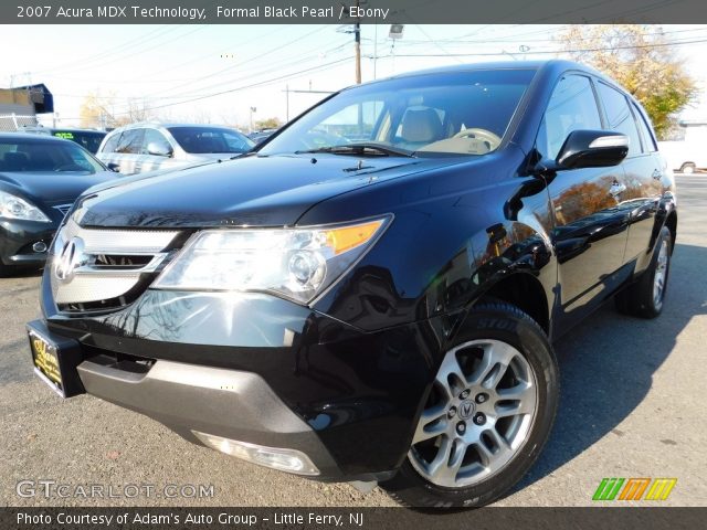 2007 Acura MDX Technology in Formal Black Pearl