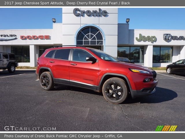 2017 Jeep Cherokee Sport Altitude in Deep Cherry Red Crystal Pearl
