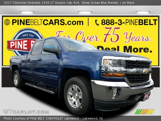 2017 Chevrolet Silverado 1500 LT Double Cab 4x4 in Deep Ocean Blue Metallic