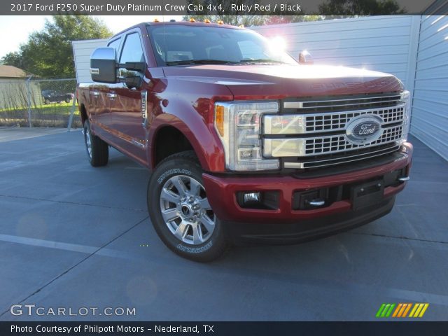 2017 Ford F250 Super Duty Platinum Crew Cab 4x4 in Ruby Red
