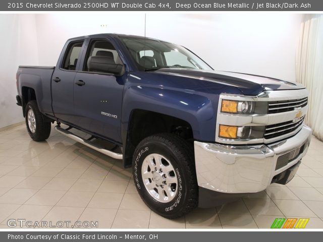 2015 Chevrolet Silverado 2500HD WT Double Cab 4x4 in Deep Ocean Blue Metallic