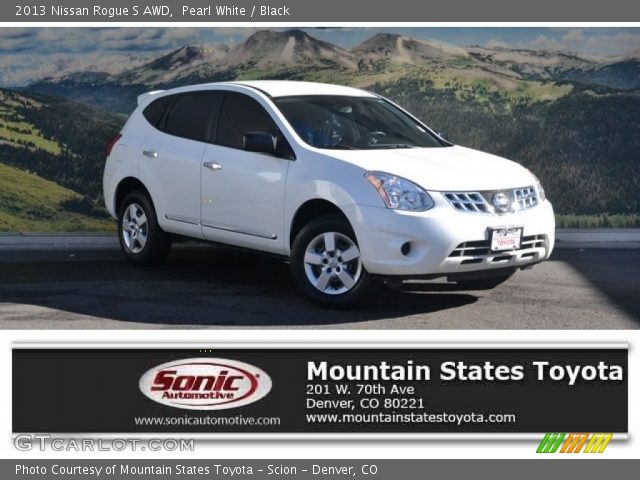 2013 Nissan Rogue S AWD in Pearl White
