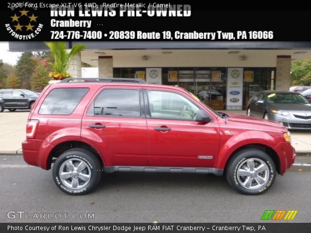 2008 Ford Escape XLT V6 4WD in Redfire Metallic