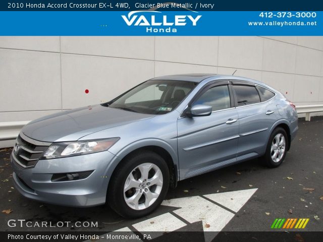 2010 Honda Accord Crosstour EX-L 4WD in Glacier Blue Metallic
