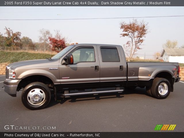 2005 Ford F350 Super Duty Lariat Crew Cab 4x4 Dually in Dark Shadow Grey Metallic