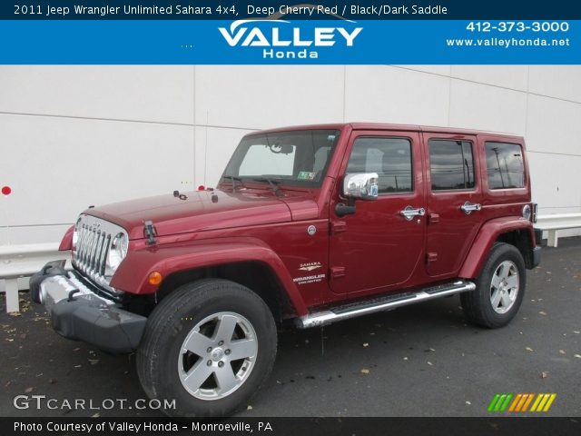 2011 Jeep Wrangler Unlimited Sahara 4x4 in Deep Cherry Red