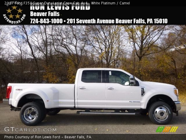 2017 Ford F350 Super Duty Lariat Crew Cab 4x4 in White Platinum