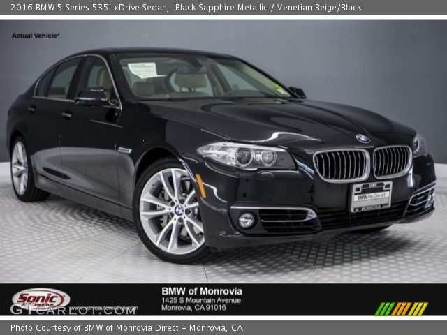 2016 BMW 5 Series 535i xDrive Sedan in Black Sapphire Metallic