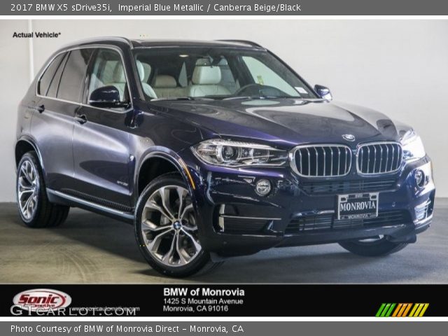 2017 BMW X5 sDrive35i in Imperial Blue Metallic