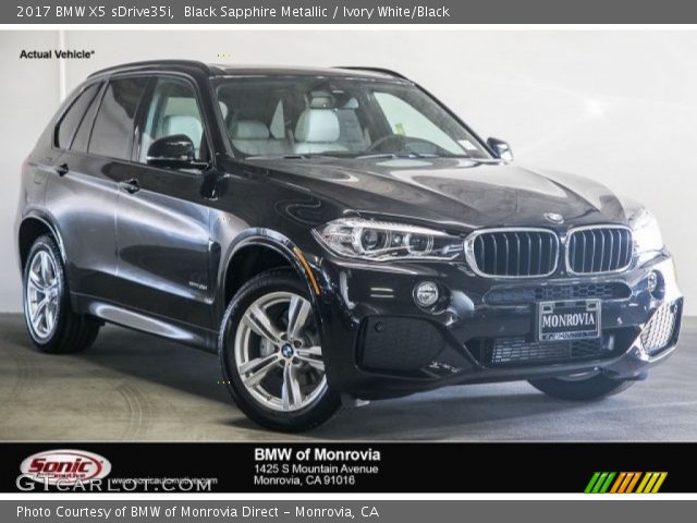 2017 BMW X5 sDrive35i in Black Sapphire Metallic
