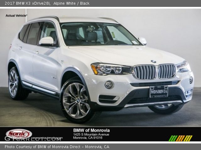 2017 BMW X3 xDrive28i in Alpine White