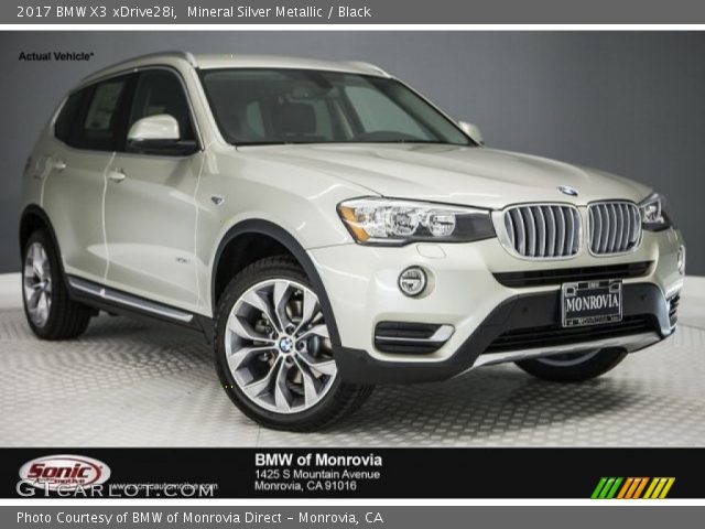 2017 BMW X3 xDrive28i in Mineral Silver Metallic