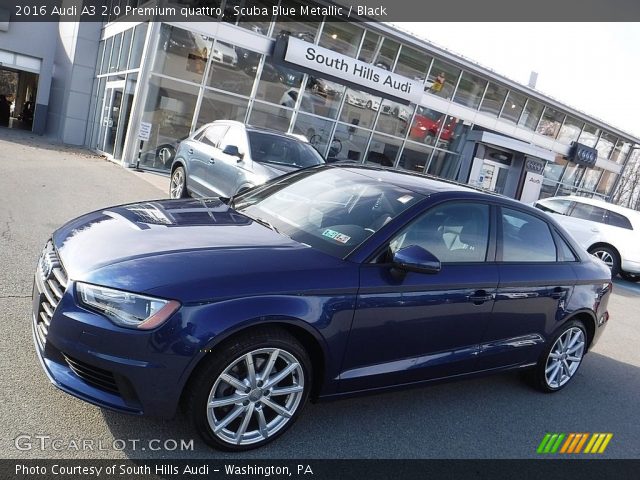 2016 Audi A3 2.0 Premium quattro in Scuba Blue Metallic