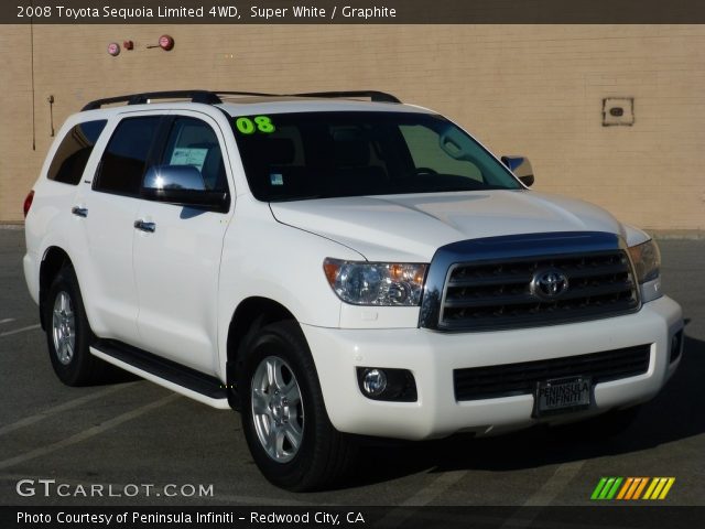 2008 Toyota Sequoia Limited 4WD in Super White