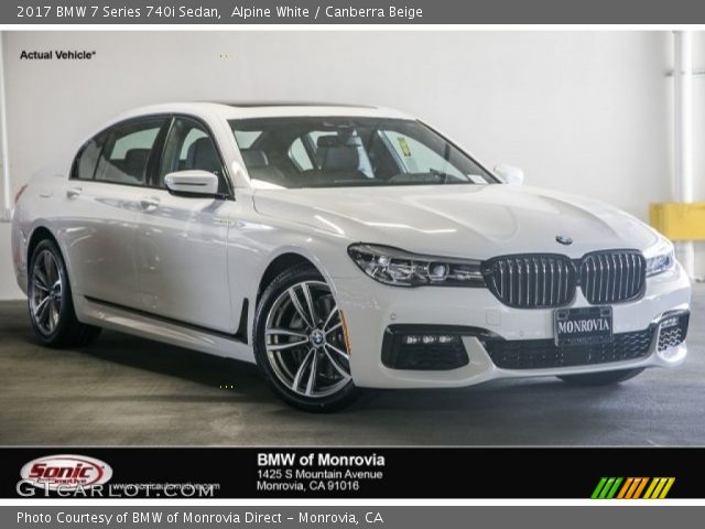 2017 BMW 7 Series 740i Sedan in Alpine White