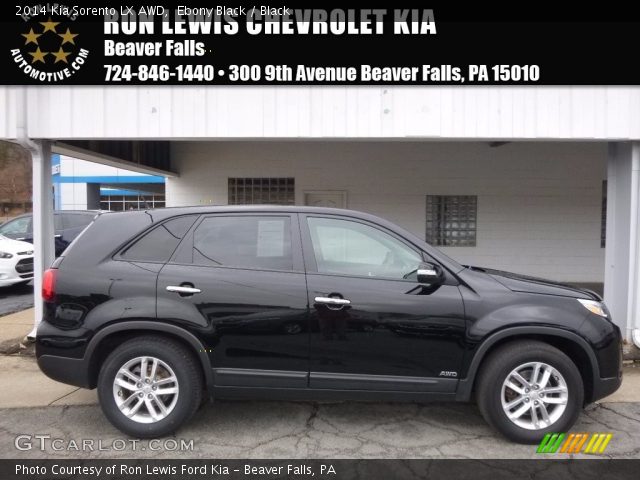 2014 Kia Sorento LX AWD in Ebony Black