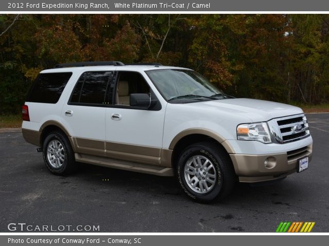 2012 Ford Expedition King Ranch in White Platinum Tri-Coat