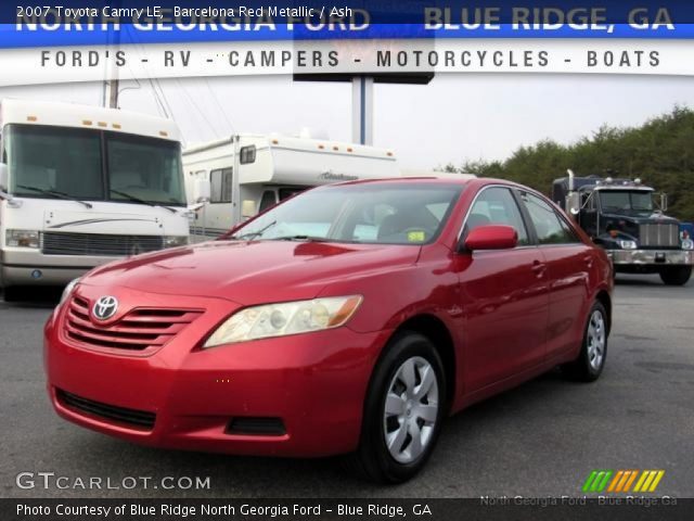 2007 Toyota Camry LE in Barcelona Red Metallic