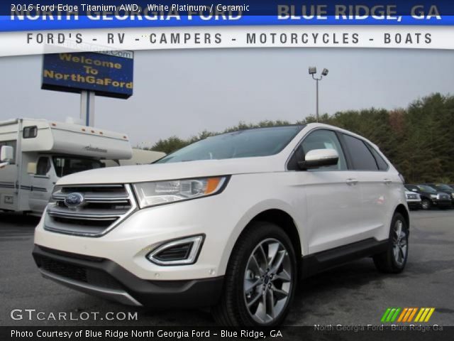 2016 Ford Edge Titanium AWD in White Platinum