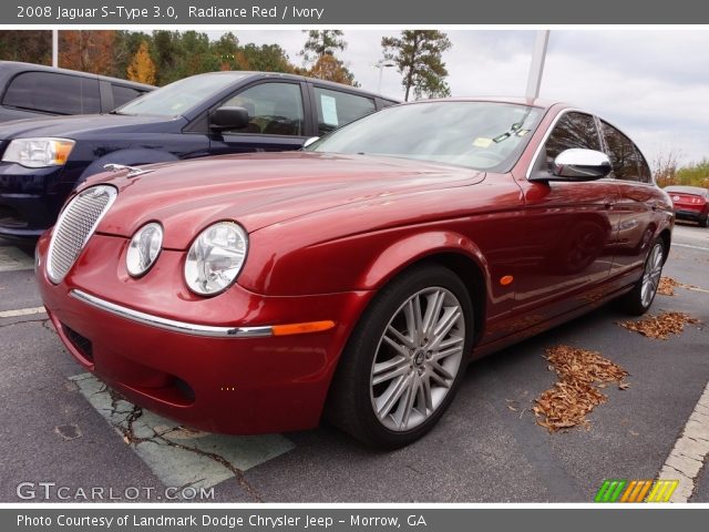 2008 Jaguar S-Type 3.0 in Radiance Red