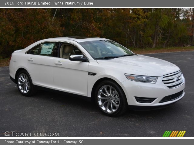2016 Ford Taurus Limited in White Platinum