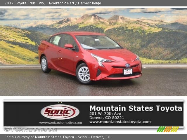 2017 Toyota Prius Two in Hypersonic Red