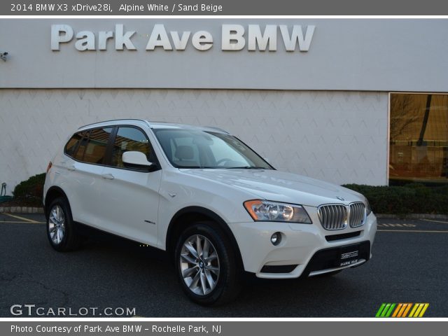 2014 BMW X3 xDrive28i in Alpine White