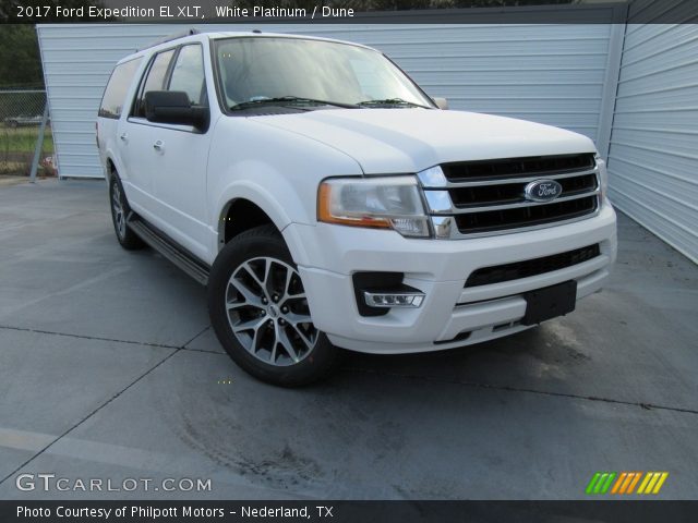 2017 Ford Expedition EL XLT in White Platinum