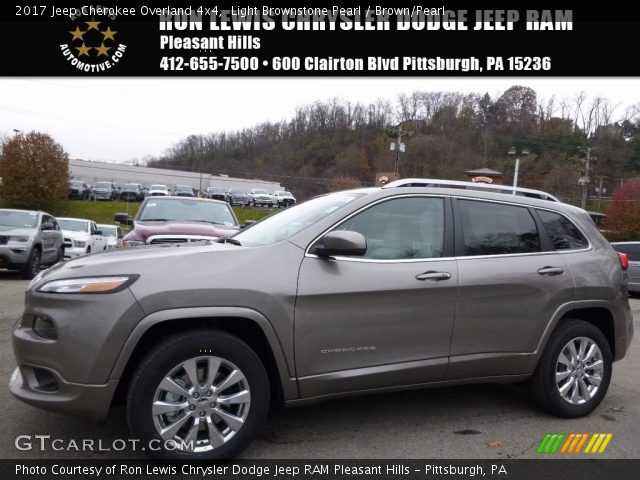 2017 Jeep Cherokee Overland 4x4 in Light Brownstone Pearl