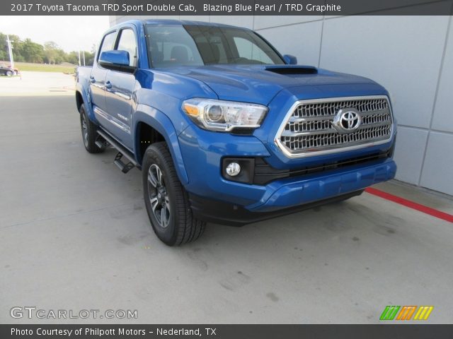 2017 Toyota Tacoma TRD Sport Double Cab in Blazing Blue Pearl