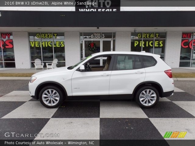 2016 BMW X3 sDrive28i in Alpine White