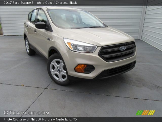 2017 Ford Escape S in White Gold