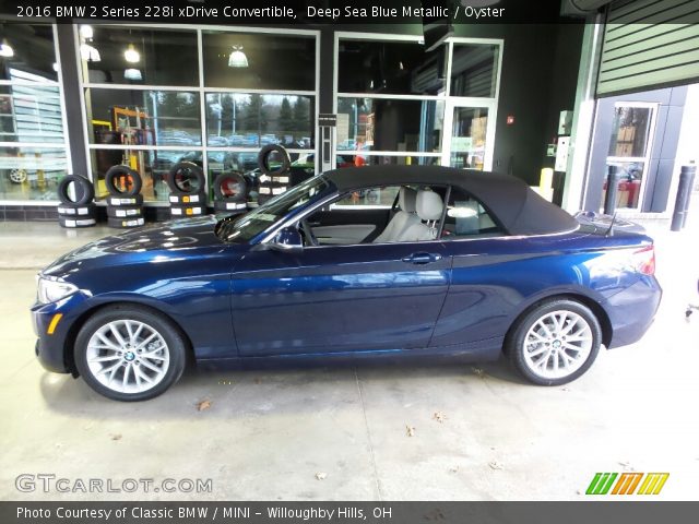 2016 BMW 2 Series 228i xDrive Convertible in Deep Sea Blue Metallic
