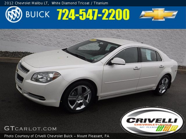 2012 Chevrolet Malibu LT in White Diamond Tricoat