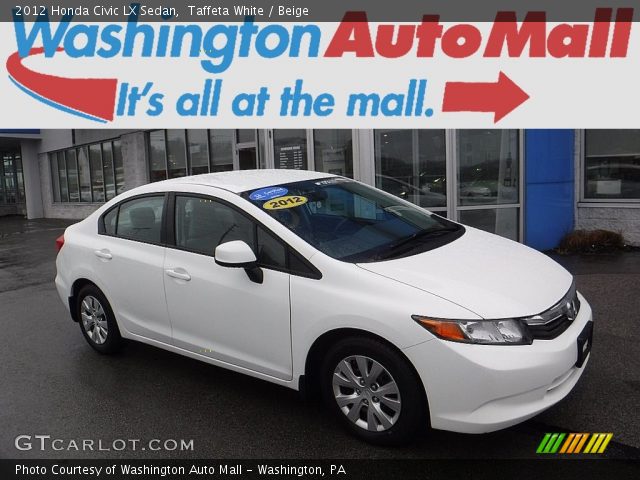 2012 Honda Civic LX Sedan in Taffeta White