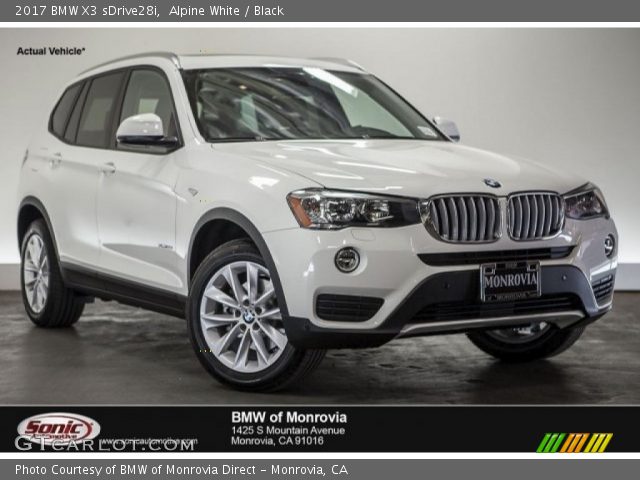 2017 BMW X3 sDrive28i in Alpine White