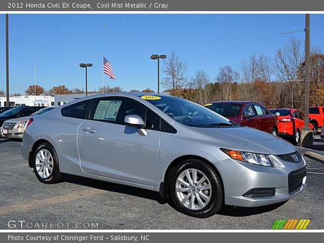 2012 Honda Civic EX Coupe in Cool Mist Metallic