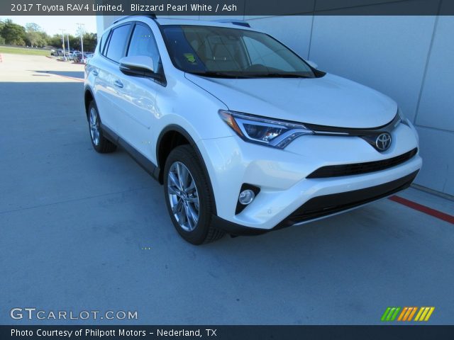 2017 Toyota RAV4 Limited in Blizzard Pearl White